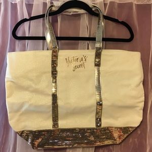 Victoria’s Secret Holiday Sequin Tote Bag